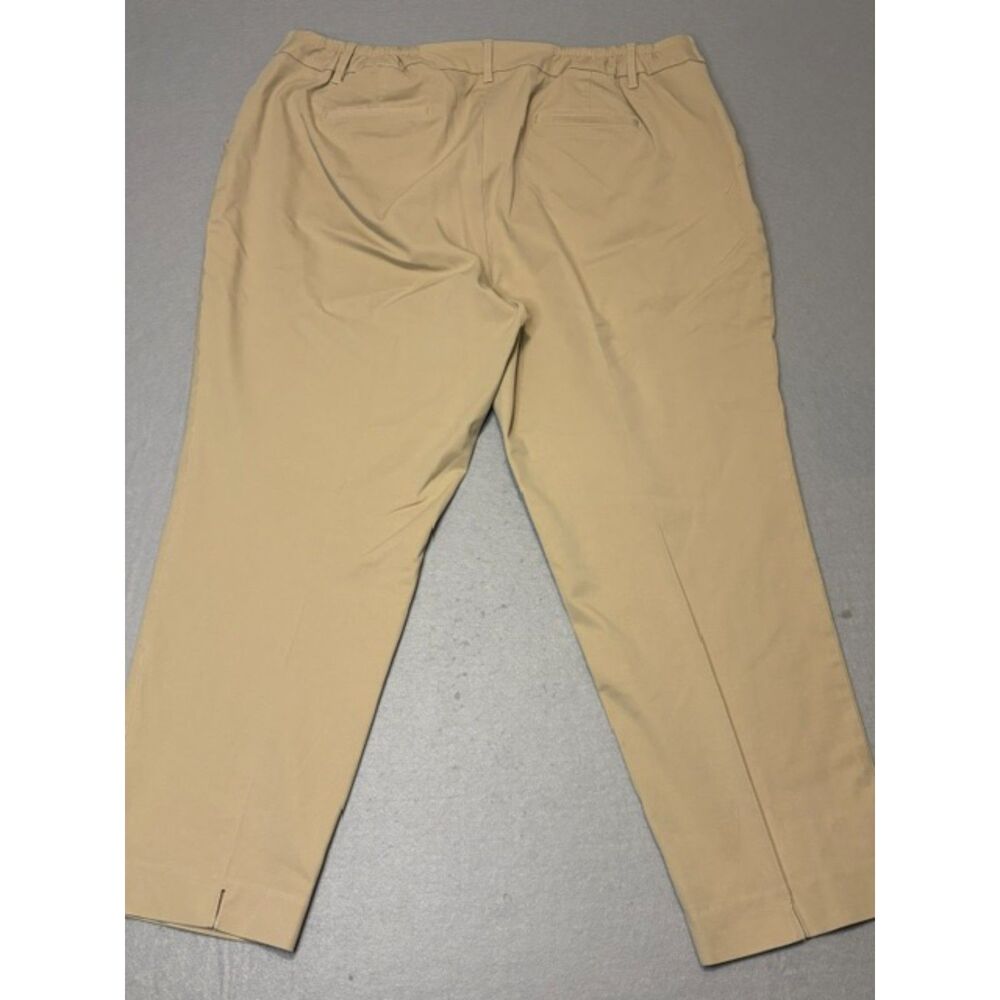Talbots Curvy Plus Womens Size 22W Chinos / Trousers Elastic Waistband Pockets